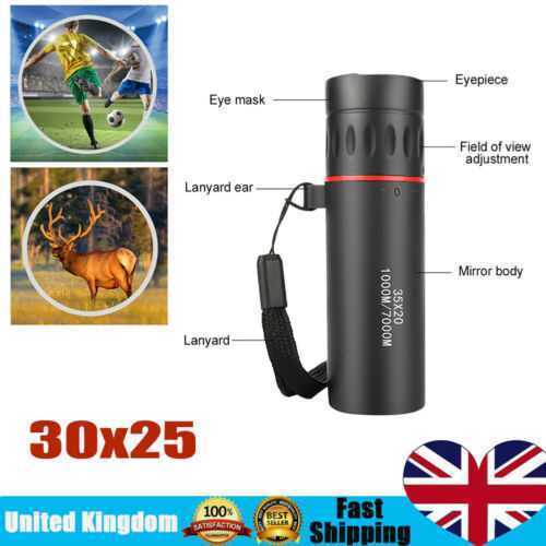 30x25 HD Mini Portable Focus Telescope Optical Monocular Outdoor Kiking