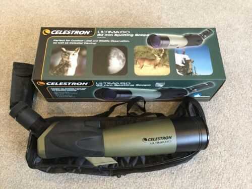 Celestron Ultima 80 Telescope. Opened Never Used And with Hama Star 62 Tripod