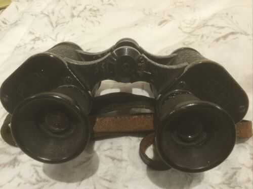 Vintage Carl Zeiss Jena Binoculars 1st World War German Issue Marked With K.