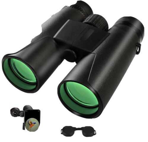 12x42 Binoculars, High Power Binocular for Adults, BAK4 Prism