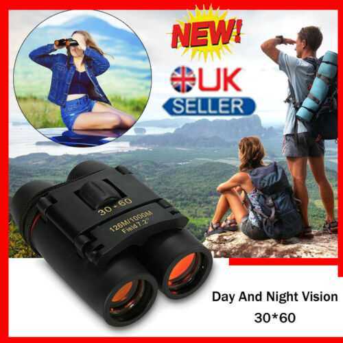 30*60 Mini Compact Foldable Glasses Binoculars Day And Night Vision ZOOM For UK