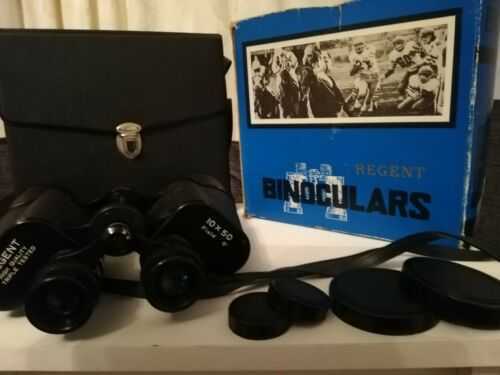 VINTAGE REGENT BINOCULARS 10 x 50 ZCF.. WITH CASE