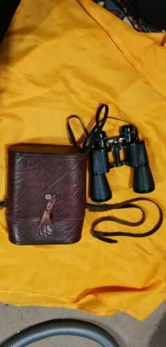 Antiques Schulz Binoculars 12x50  (262ft At 1000 Yds With Case