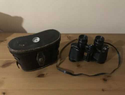 Binoculars And Case With Compass