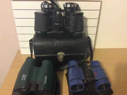 JOBLOT X3 VINTAGE BINOCULARS ( TASCO ZIP ,VIVITAR , HAMLYES)