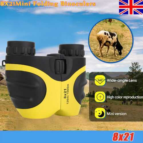 Yellow Mini Binoculars Compact Telescope Kids Telescope Gift Toys for Kids UK