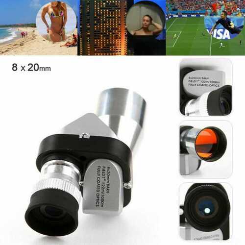 8x20 Mini Pocket Monocular Telescope Focus Optical HD Low-light Night Outdoor UK