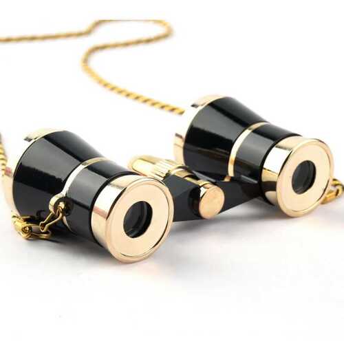 3x25 Opera Theater Binocular Classical Telescope Glasses Lens Optical with Chain