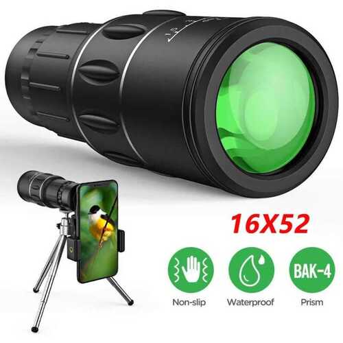 High Power HD Monocular Telescope 16x52 Binocular Tourism Spyglass Night Vision