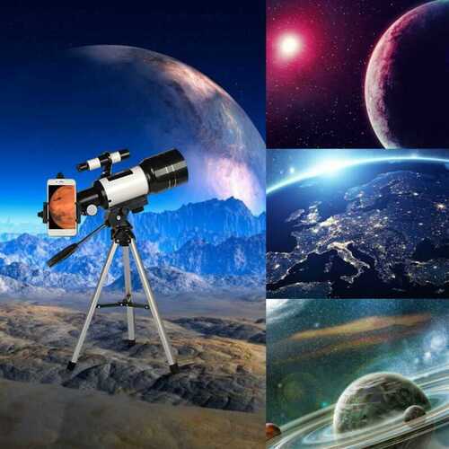 Wide-Angle Astronomical Telescope 150X Monocular Lunar Observation Telescope