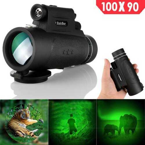 Outdoor DayandNight Vision 100x90 Optical Monocular Hunting Hiking Telescope NEW