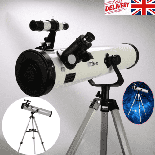 Quality Telescope Reflector Astronomy 76 x 700 Adjustable Tripod Lens Covers