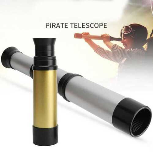 35mm Vintage Handheld Zoomable Monocular Telescope Pirate Spyglass GiftsB W0