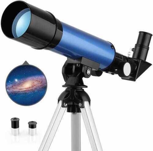 TELMU Space Astronomical Telescope for Kids with Lightweight Tripod and 2 Small