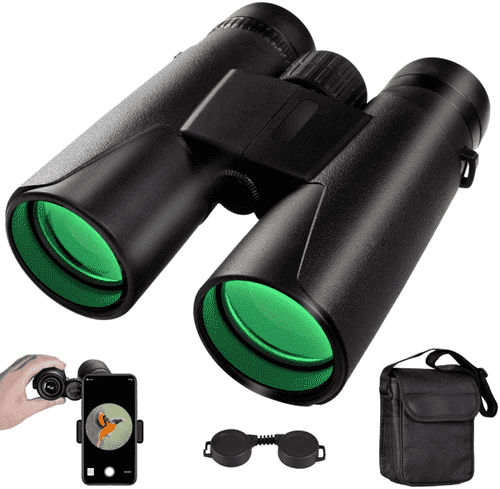 12X42 Binoculars, High Power Binocular For Adults, Bak4 Prism, Fmc Lens, Fogproo