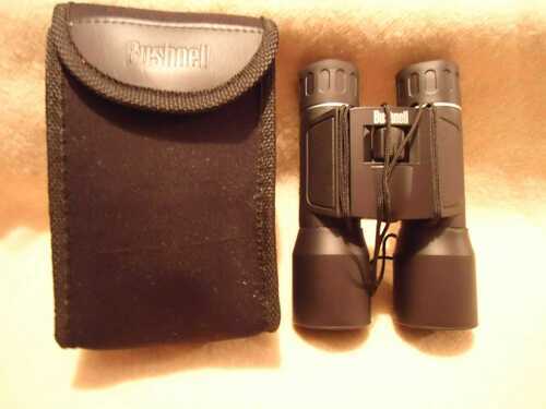 Bushnell Binoculars Powerview 16x32 Foldable Compact with Case - Black 131632