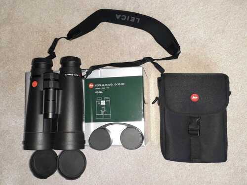 Leica10x50 HD Plus Binoculars Boxed In Pristine Condition