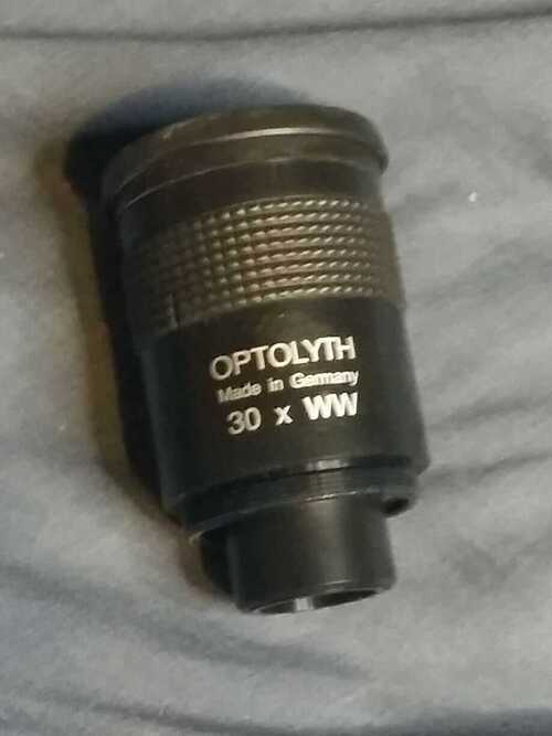 Okular 30x WW Eyepiece No. 19103 used for Optolyth TBG 80 GD Telescope in box