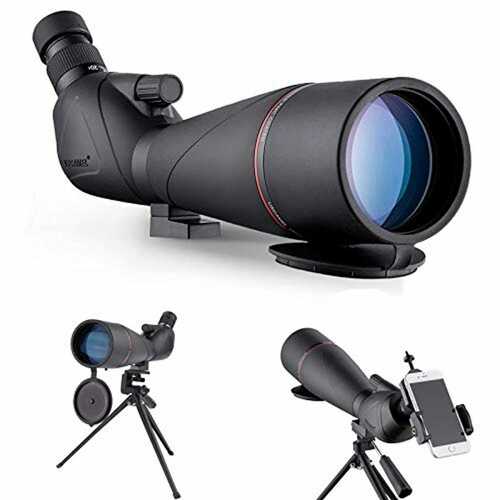 Spotting Scope 20-60X80 Waterproof Birdwatching Monocular Telescope HD with Phon