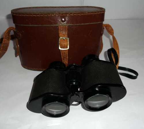 VINTAGE 1960s MINERVA BINOCULARS AND CASE. MADE IN LIEPZIG GERMANY