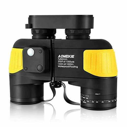 Aomekie 7x50 Compass Waterproof Binoculars for Adults BAK4 Night Vision Binocula