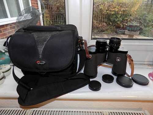 SWIFT AUDUBON MkII 8.5 x 44 EXTRA WIDE FIELD BINOCULARS LOWEPRO ALL WEATHER CASE