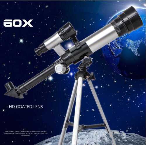 Kids Powerful Telescope Astronomical Tripod Stargazing Educational Toy Alloy ABS