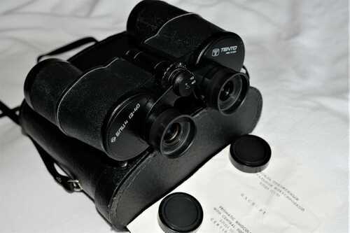 RUSSIAN TENTO 6nu4 12 X 40 BINOCULARS IN CASE WITH INSTRUCTIONS MINTY (c1980)