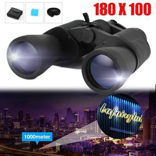 Day/Night HD Hunting Binoculars 180x100 Waterproof Telescopes Coordinates + Case