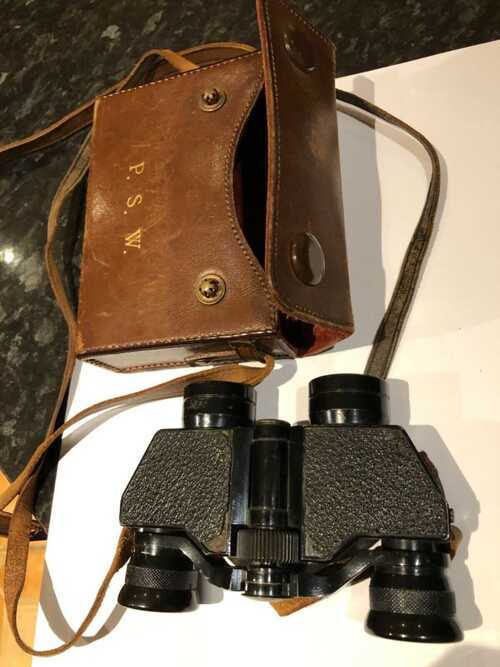 Vintage Binoculars J.D Moeller Germany with case