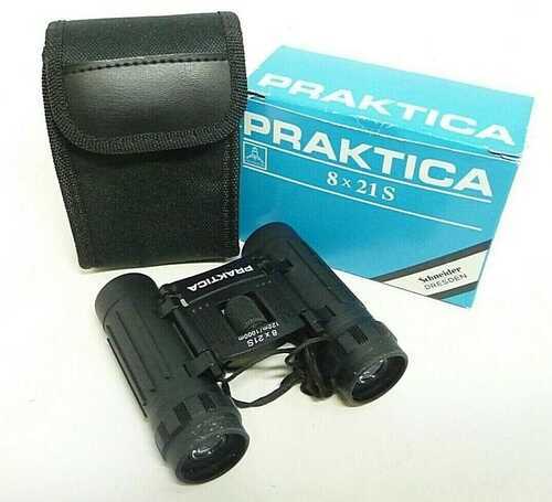 BOXED POCKET PRAKTICA BINOCULARS 8 X 21S CASE and INSTRUCTIONS (A2)