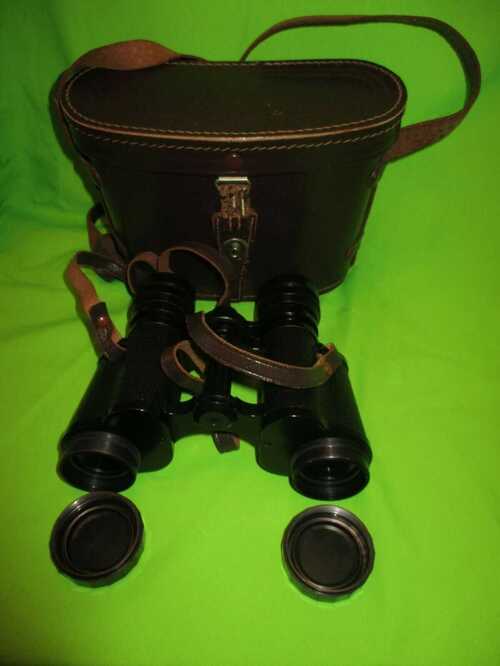 Concorde Coated Optics 8 x 30 Field 7.5   Binoculars with Leather Strap , Case