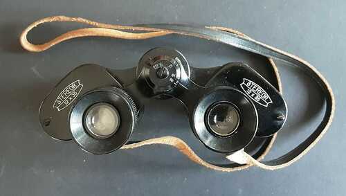 Vintage Binoculars Stereor France 12 x 35 Binoculars with Case