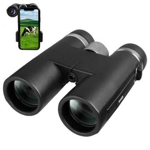 12x42 Compact Binoculars with Low Light Night Vision Pro ED Glass Hunting Sports