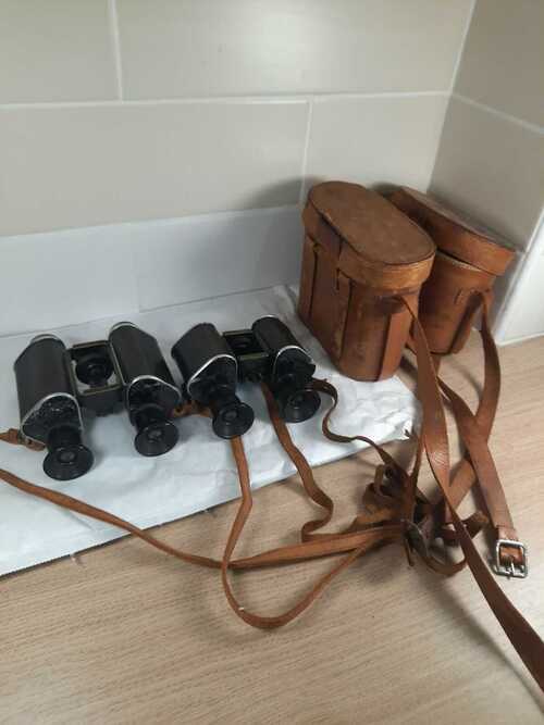 2 pairs of trieder binocle binoculars