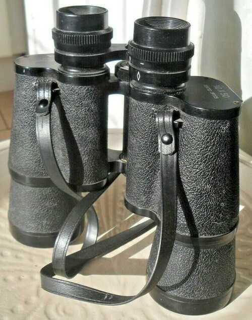 REGENT 10X50 BINOCULARS CHANCE PILKINGTON GLASS CPG COATED OPTICS VINTAGE 1970s