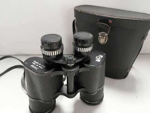 Pair of Vintage Binoculars by Plus 7x50 with Case Z4