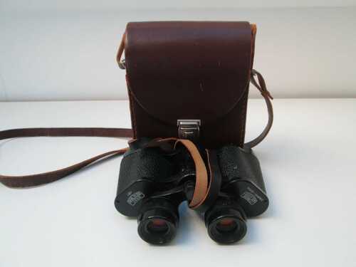 VINTAGE CARL ZEISS JENA BINOCULARS DDR MULTI COATED LENSES JENOPTEM 8x30W and CASE