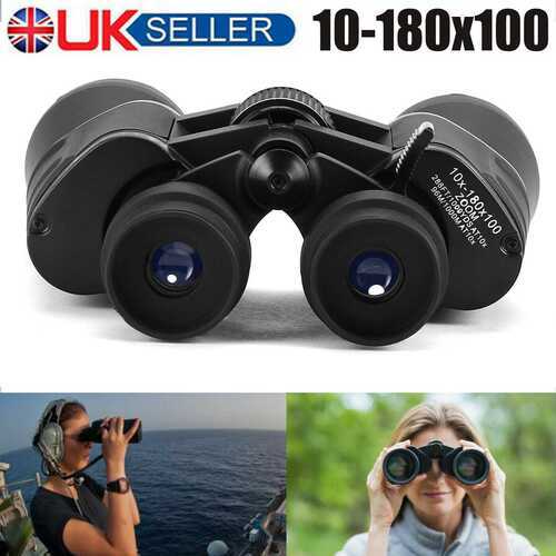 DayandNight Vision 10-180x100 Zoom HD Binocular Portable Outdoor Hunting Telescope