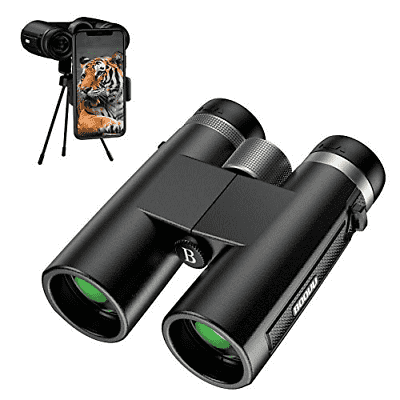 BOOVV 12X42 Binoculars for Adults with Tripod, Waterproof HD Professional for