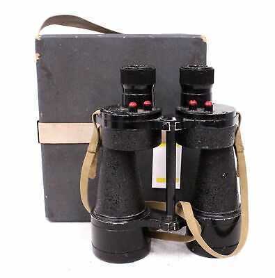 BINO PRISM NO.5 MK 5 x7 1944 WWII Binoculars in Case  - BB9