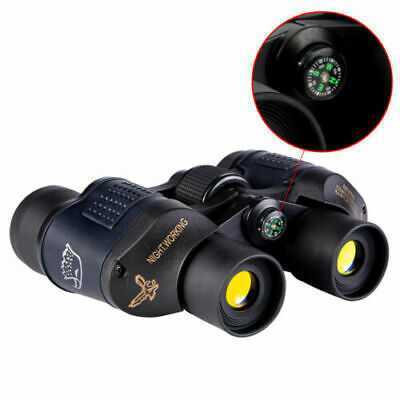 60x60 Day/Night HD Hunting Binoculars 5-3000M Waterproof Telescopes Coordinates