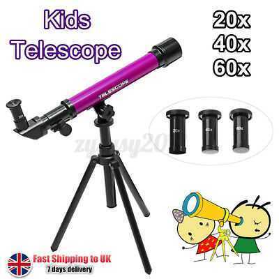 20-60x Kids Children Astrological Telescope Tripod Science Astronautics Gift UK