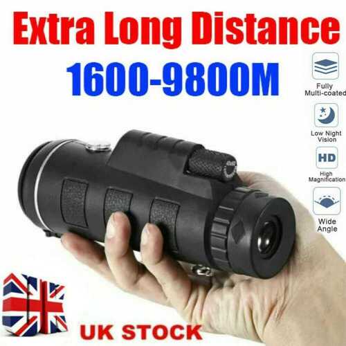 Super High Power 40X60 Portable HD Night Vision Monocular Telescope Binoculars