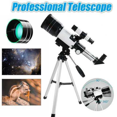 High Magnification Astronomical Refractor Telescope W/ Tripod Zoom HD Kids Gift