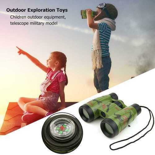 6x30 Binoculars Children Simulation CS Field Survival Telescope Toy