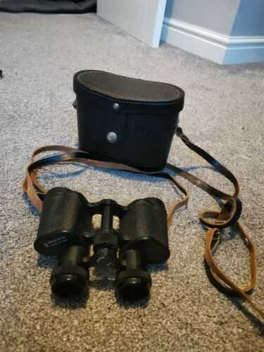 Vintage Soviet Binoculars 8x30 Made In Ussr With Case and straps