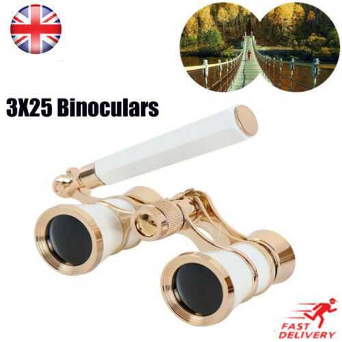 3x25 Optic Lens Opera/Theater Glasses Outdoor Binoculars Coated with Handle