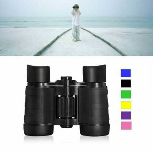 4x30 Children Black Binoculars Pocket Rubber Telescope For Kids Outdoor Games