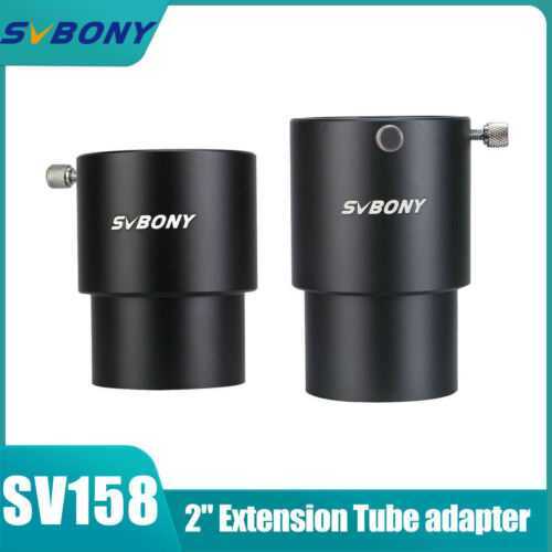 SV158 2 Inch 75mm / 90mm Telescope Eyepiece Extension Tube Adapter Metal SVBONY